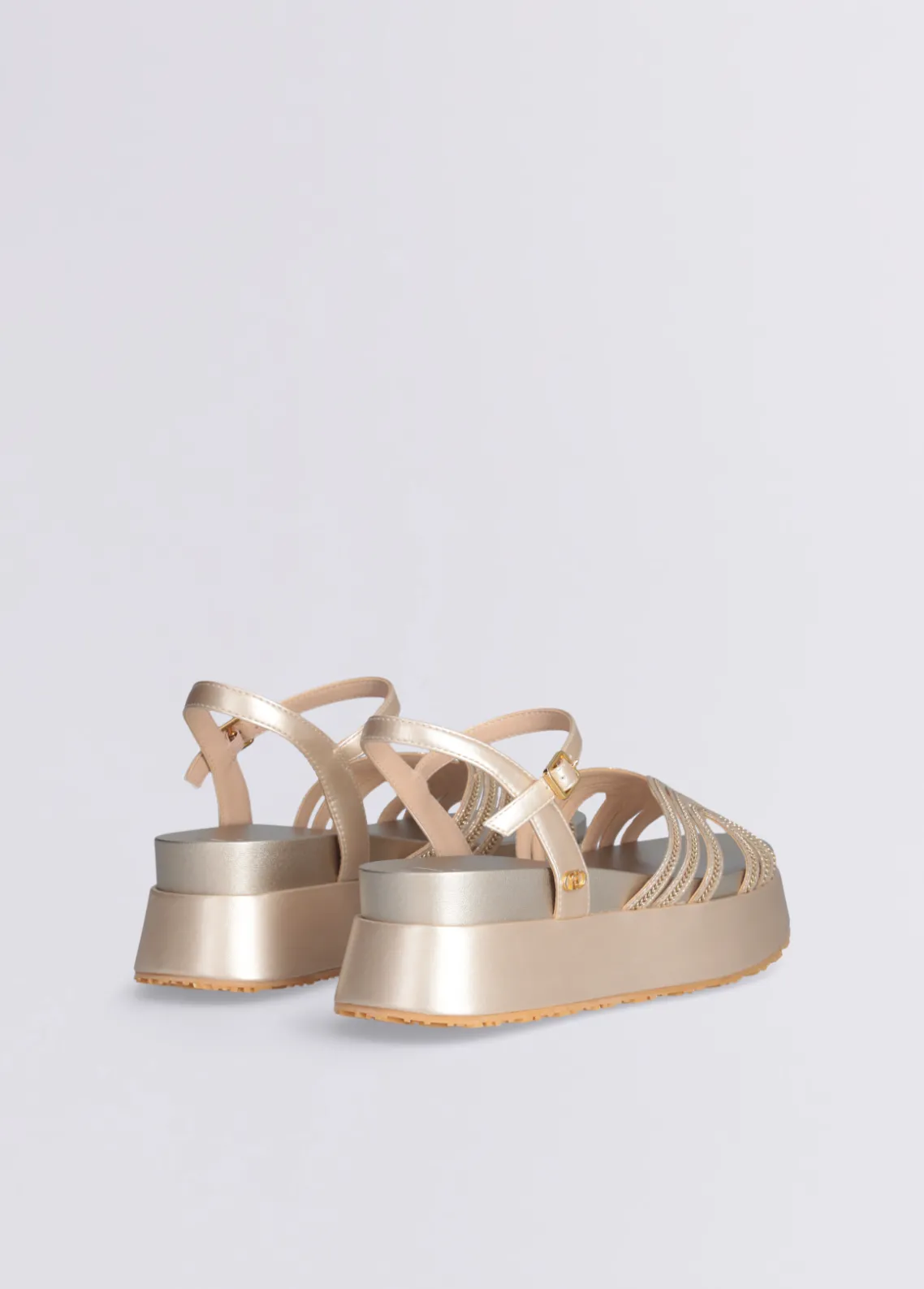 Liu Jo Sandalias de plataforma con detalle de cadena-Mujer Sandalias