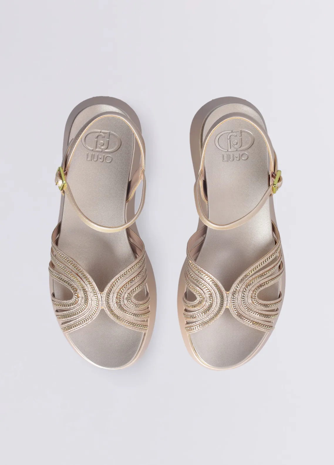 Liu Jo Sandalias de plataforma con detalle de cadena-Mujer Sandalias