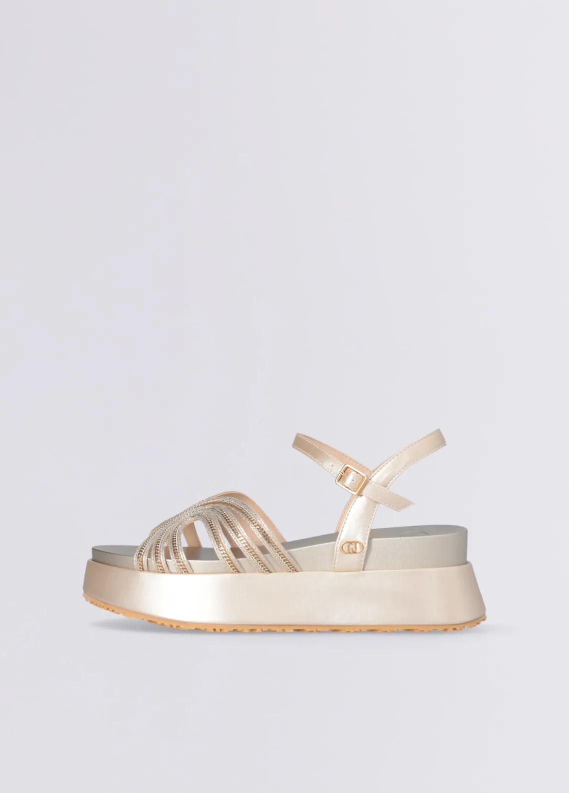 Liu Jo Sandalias de plataforma con detalle de cadena-Mujer Sandalias