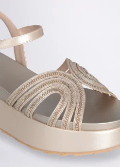 Liu Jo Sandalias de plataforma con detalle de cadena-Mujer Sandalias