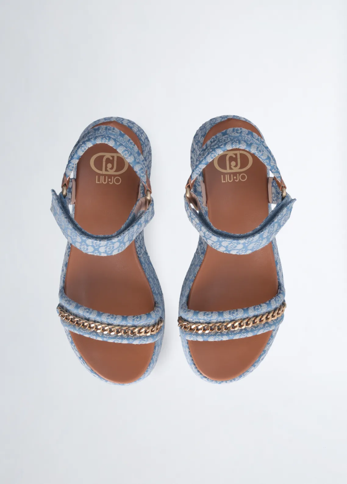 Liu Jo Sandalias de plataforma con monograma-Mujer Sandalias