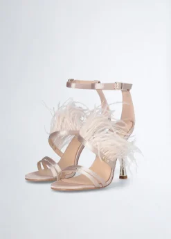 Liu Jo Sandalias elegantes con plumas-Mujer Zapatos De Salón|Sandalias