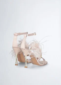 Liu Jo Sandalias elegantes con plumas-Mujer Zapatos De Salón|Sandalias