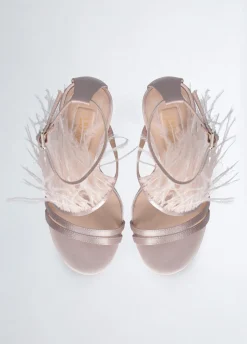 Liu Jo Sandalias elegantes con plumas-Mujer Zapatos De Salón|Sandalias