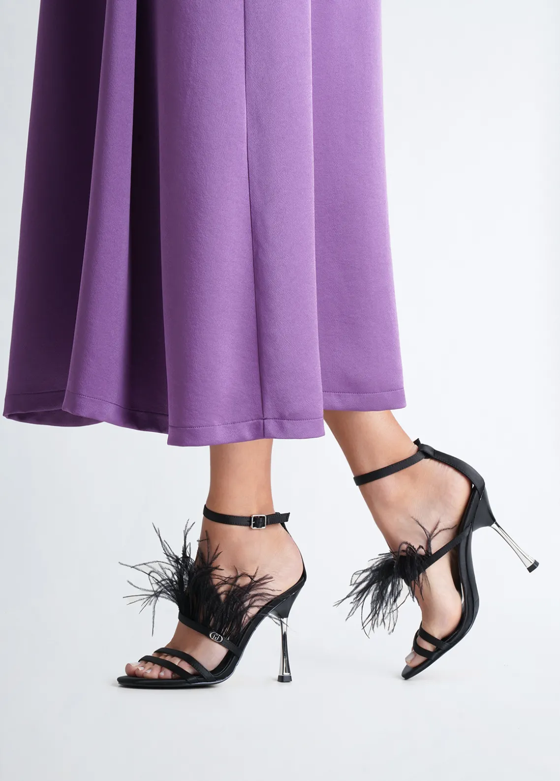 Liu Jo Sandalias elegantes con plumas-Mujer Zapatos De Salón|Sandalias