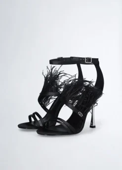 Liu Jo Sandalias elegantes con plumas-Mujer Zapatos De Salón|Sandalias