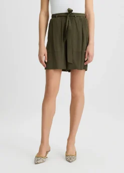 Liu Jo Shorts con cinturón-Mujer Moda Baño|Pantalones