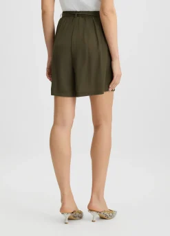 Liu Jo Shorts con cinturón-Mujer Moda Baño|Pantalones