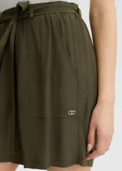 Liu Jo Shorts con cinturón-Mujer Moda Baño|Pantalones