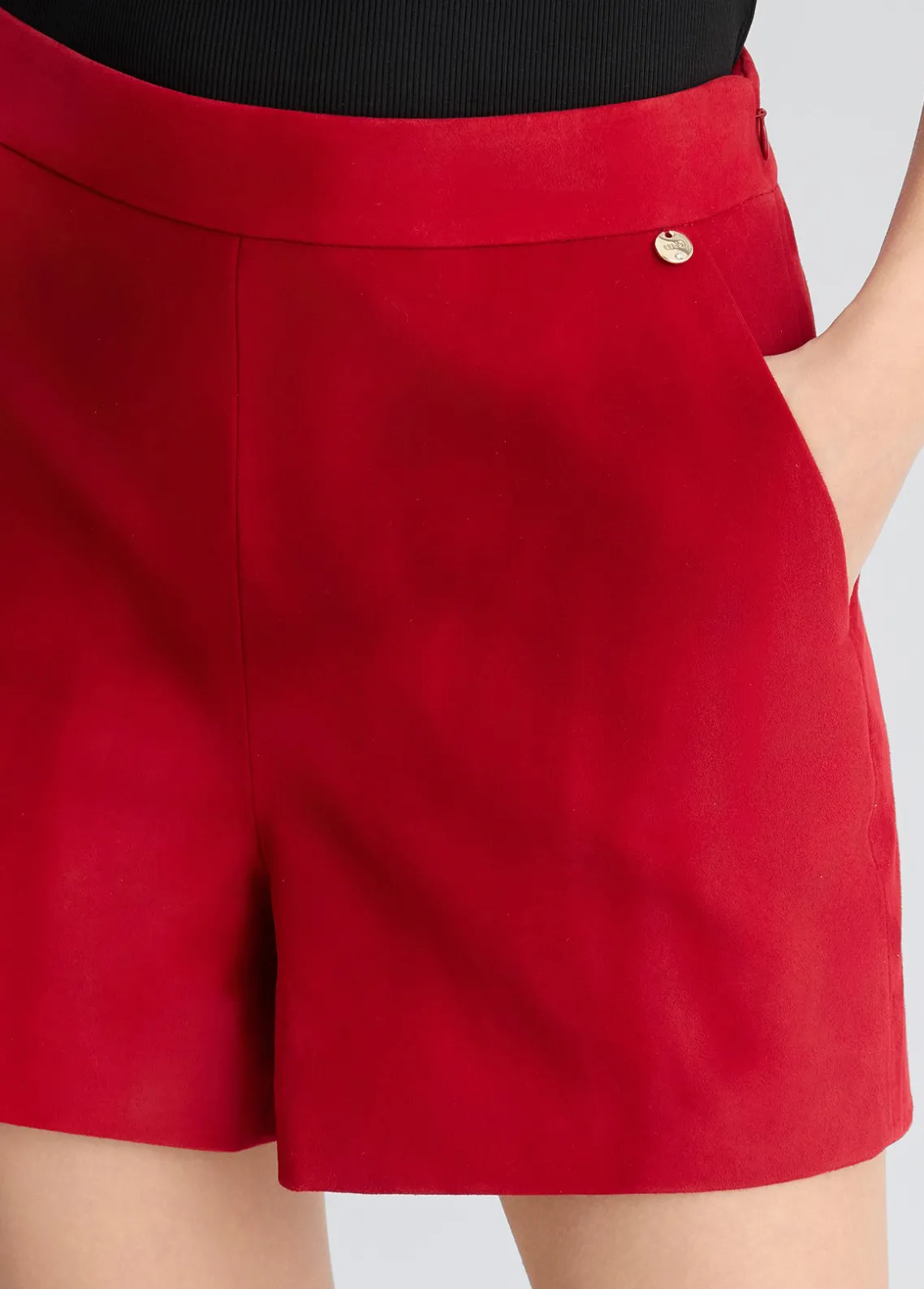 Liu Jo Shorts de ante-Mujer Pantalones