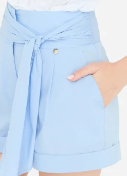 Liu Jo Shorts de popelina de algodón-Mujer Pantalones