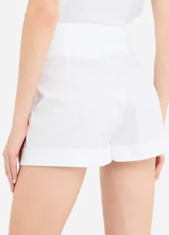 Liu Jo Shorts de popelina de algodón-Mujer Pantalones