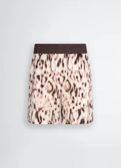 Liu Jo Shorts de raso estampado-Mujer Ropa Deportiva|Pantalones