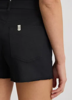Liu Jo Shorts de talle alto con strass-Mujer Pantalones