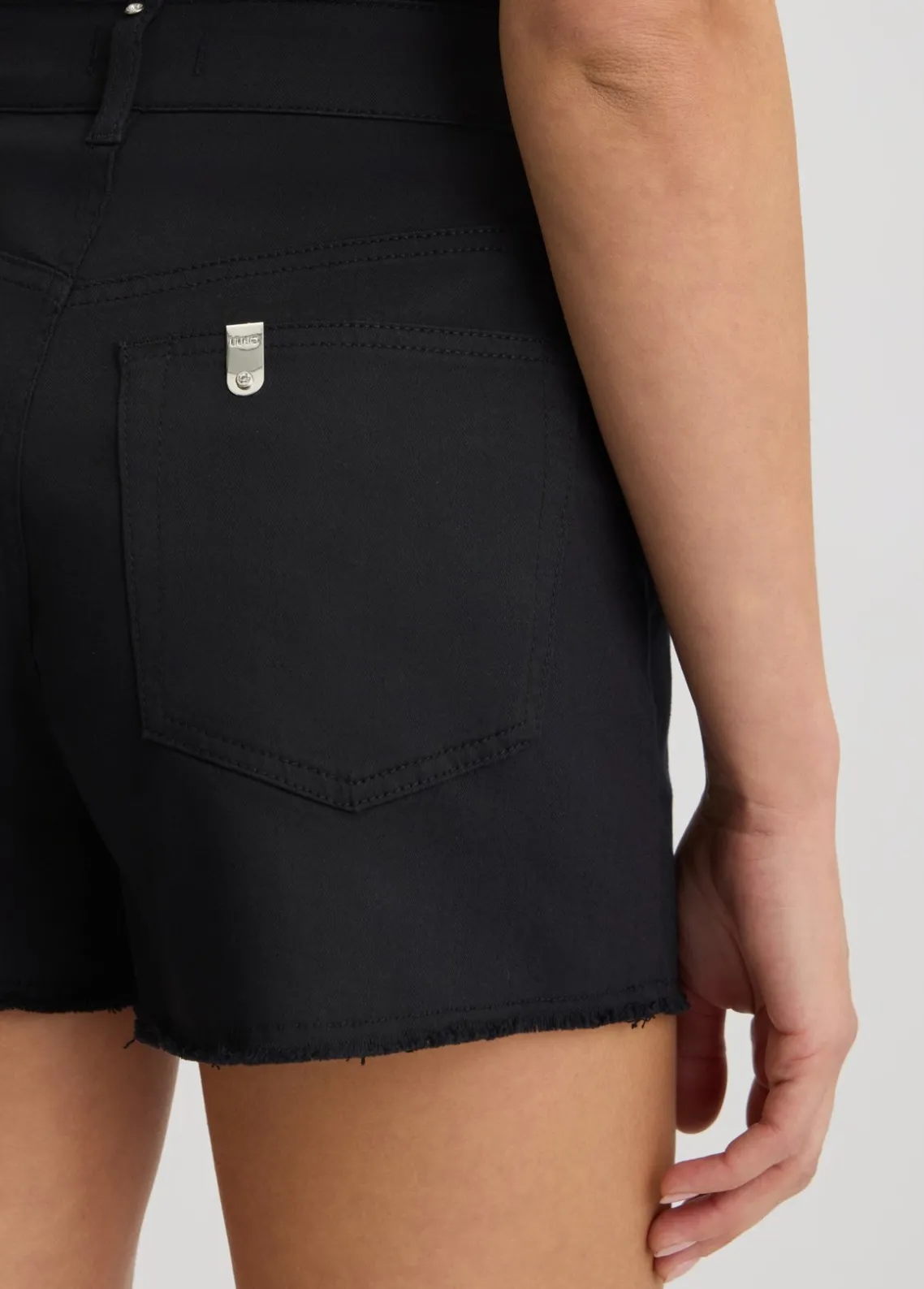 Liu Jo Shorts de talle alto con strass-Mujer Pantalones