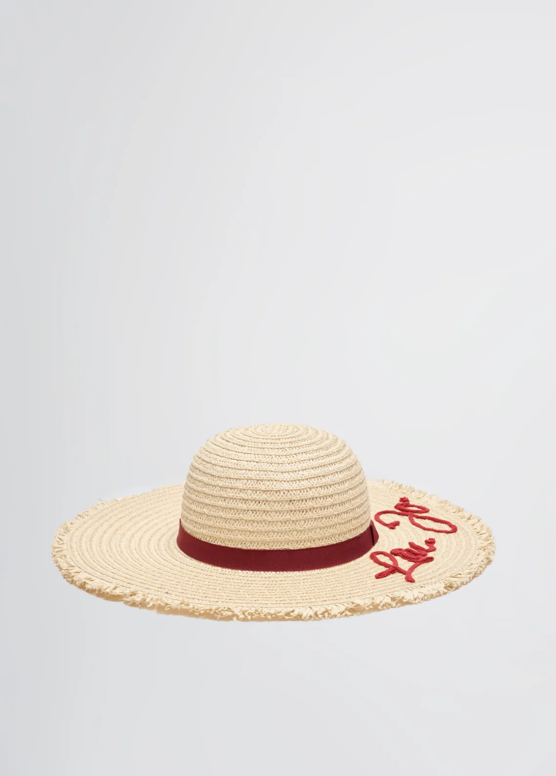 Liu Jo Sombrero de rafia con logotipo-Mujer Gorros|Moda Baño