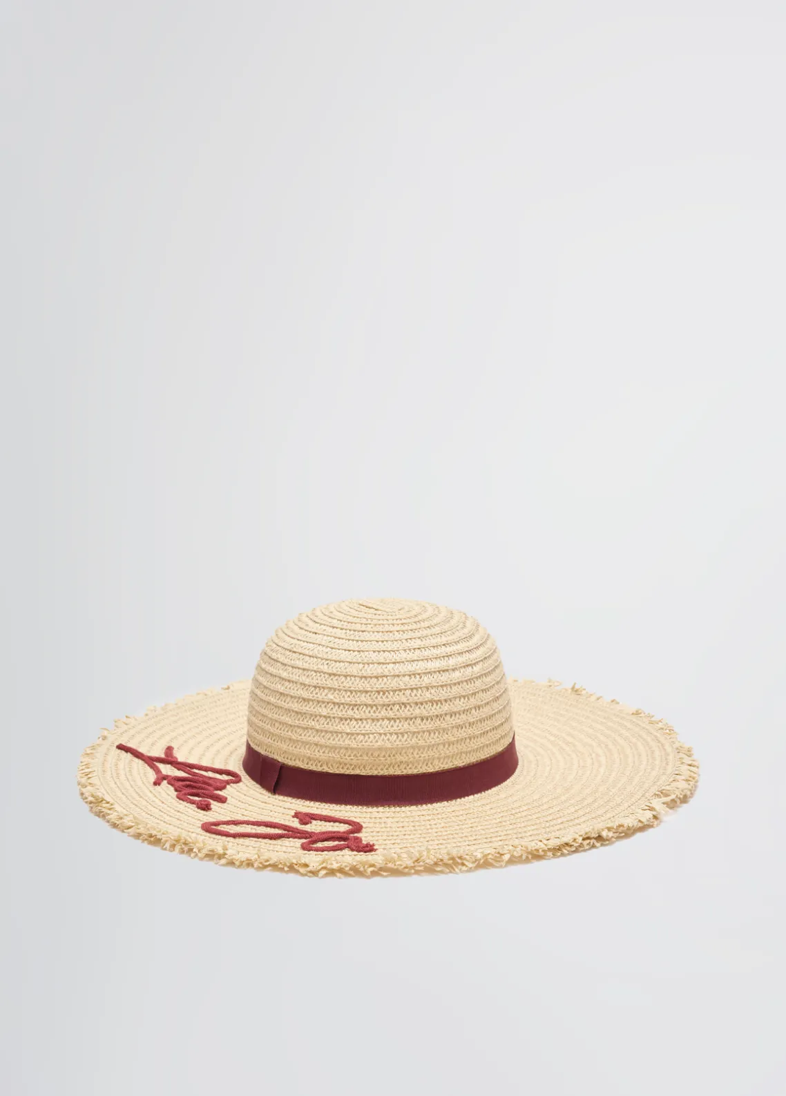 Liu Jo Sombrero de rafia con logotipo-Mujer Gorros|Moda Baño