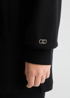 Liu Jo Sudadera con capucha y strass-Mujer Sudaderas