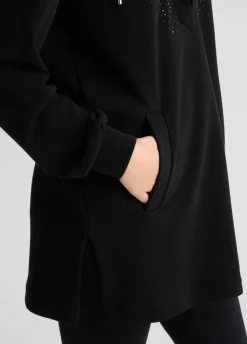 Liu Jo Sudadera con capucha y strass-Mujer Sudaderas