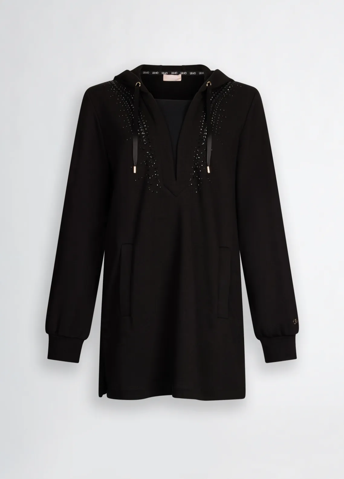 Liu Jo Sudadera con capucha y strass-Mujer Sudaderas