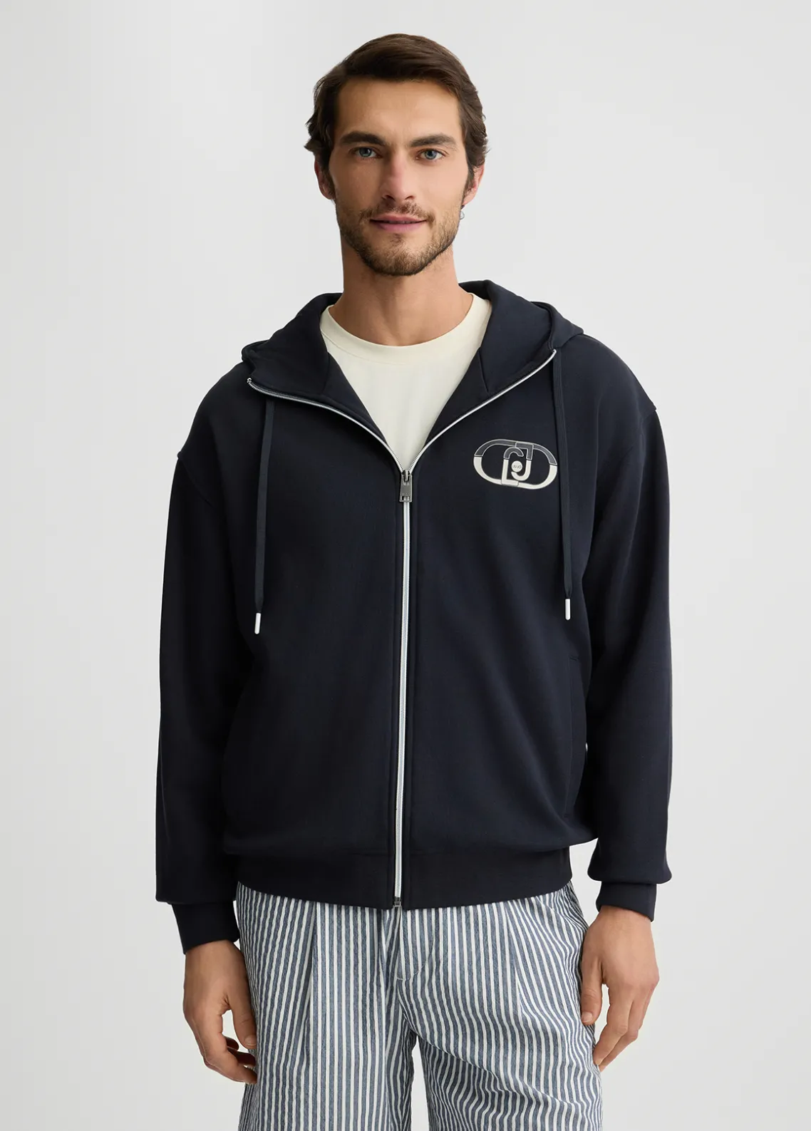 Liu Jo Sudadera con cremallera y capucha-Hombre Sudaderas