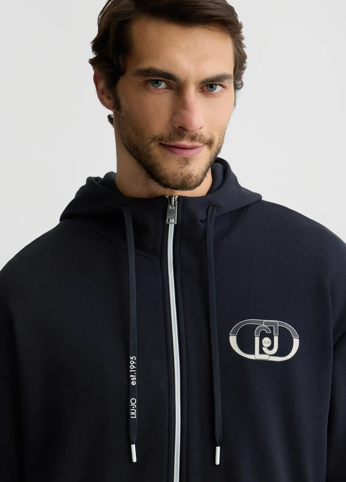 Liu Jo Sudadera con cremallera y capucha-Hombre Sudaderas