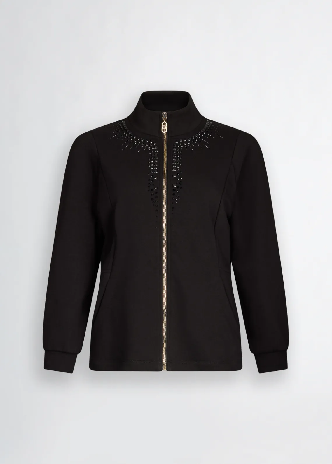 Liu Jo Sudadera con cremallera y strass-Mujer Sudaderas