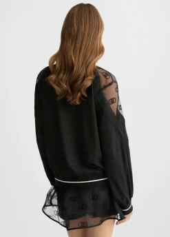 Liu Jo Sudadera con cuello de pico-Mujer Sudaderas|Ropa Deportiva