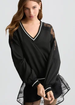 Liu Jo Sudadera con cuello de pico-Mujer Sudaderas|Ropa Deportiva