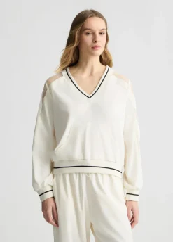 Liu Jo Sudadera con cuello de pico-Mujer Sudaderas|Ropa Deportiva