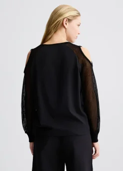 Liu Jo Sudadera con detalles cut-out-Mujer Sudaderas|Ropa Deportiva