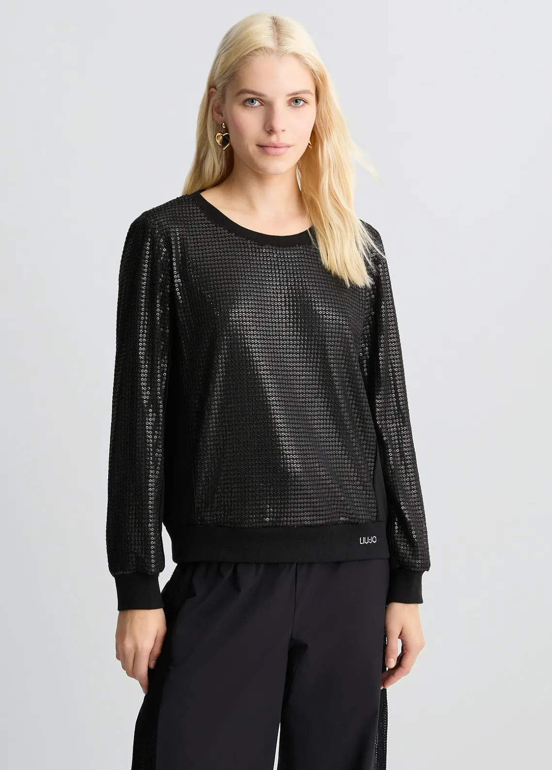 Liu Jo Sudadera con lentejuelas-Mujer Sudaderas|Ropa Deportiva