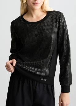 Liu Jo Sudadera con lentejuelas-Mujer Sudaderas|Ropa Deportiva