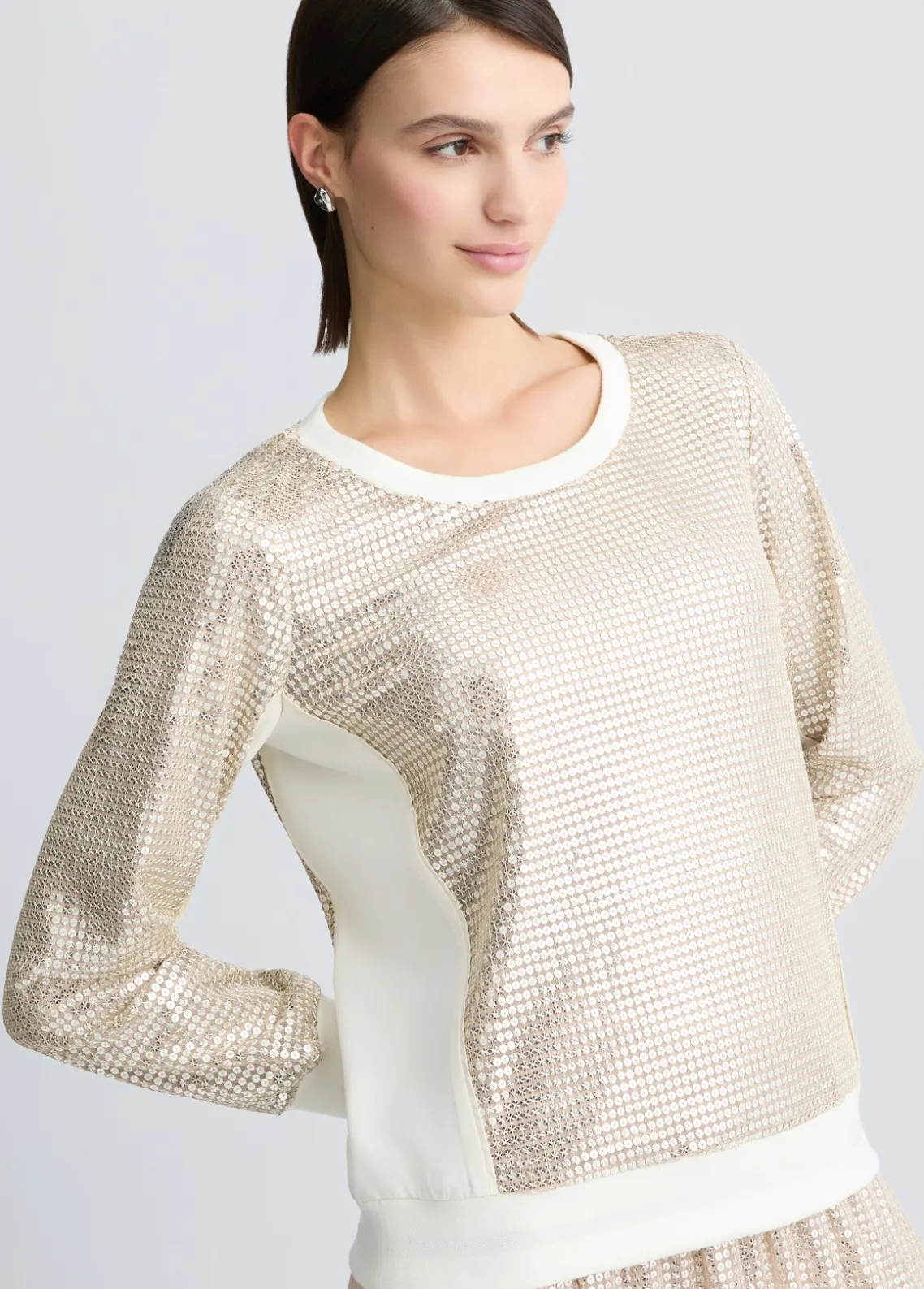 Liu Jo Sudadera con lentejuelas-Mujer Sudaderas|Ropa Deportiva