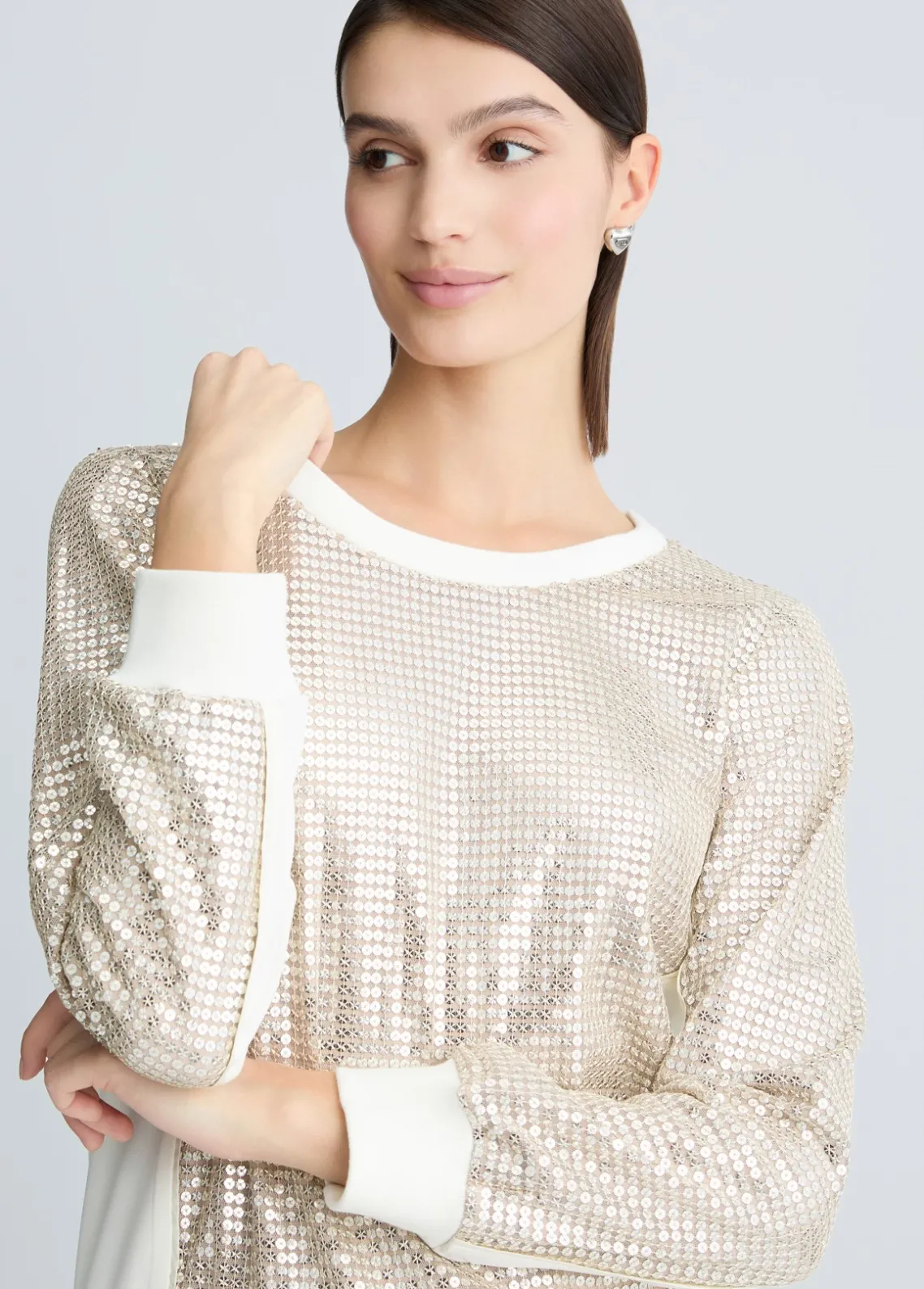 Liu Jo Sudadera con lentejuelas-Mujer Sudaderas|Ropa Deportiva