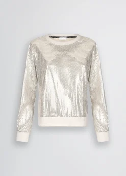 Liu Jo Sudadera con lentejuelas-Mujer Sudaderas|Ropa Deportiva