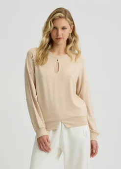 Liu Jo Sudadera con logotipo y strass-Mujer Sudaderas|Ropa Deportiva