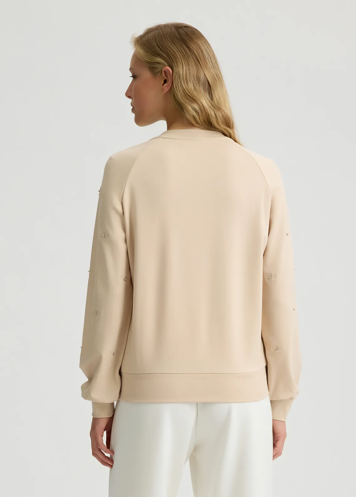 Liu Jo Sudadera con logotipo y strass-Mujer Sudaderas|Ropa Deportiva