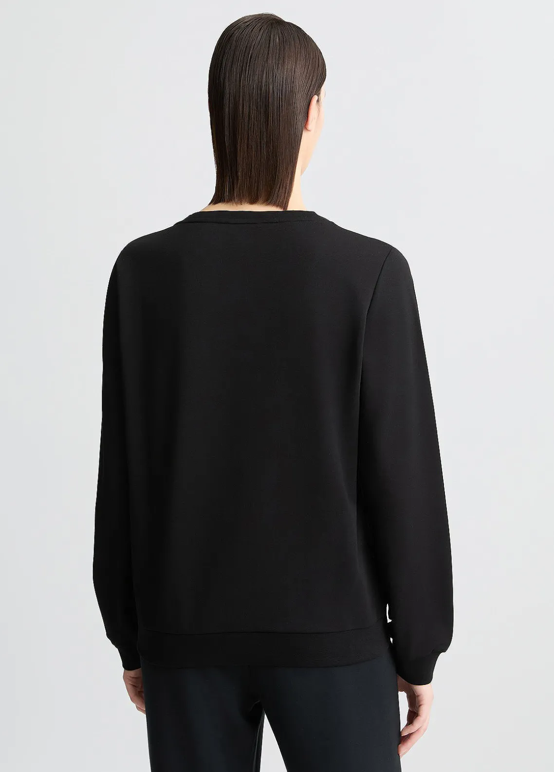Liu Jo Sudadera con logotipo y strass-Mujer Sudaderas|Ropa Deportiva