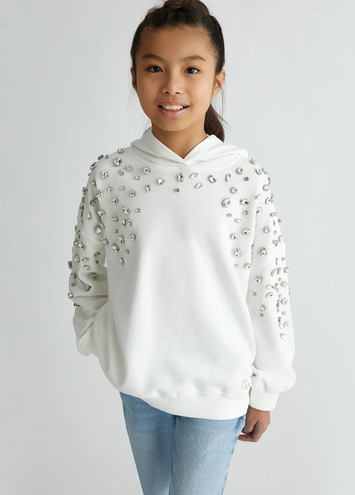 Liu Jo Sudadera con strass- Camisetas Y Sudaderas