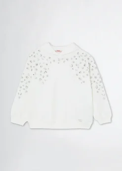 Liu Jo Sudadera con strass- Camisetas Y Sudaderas