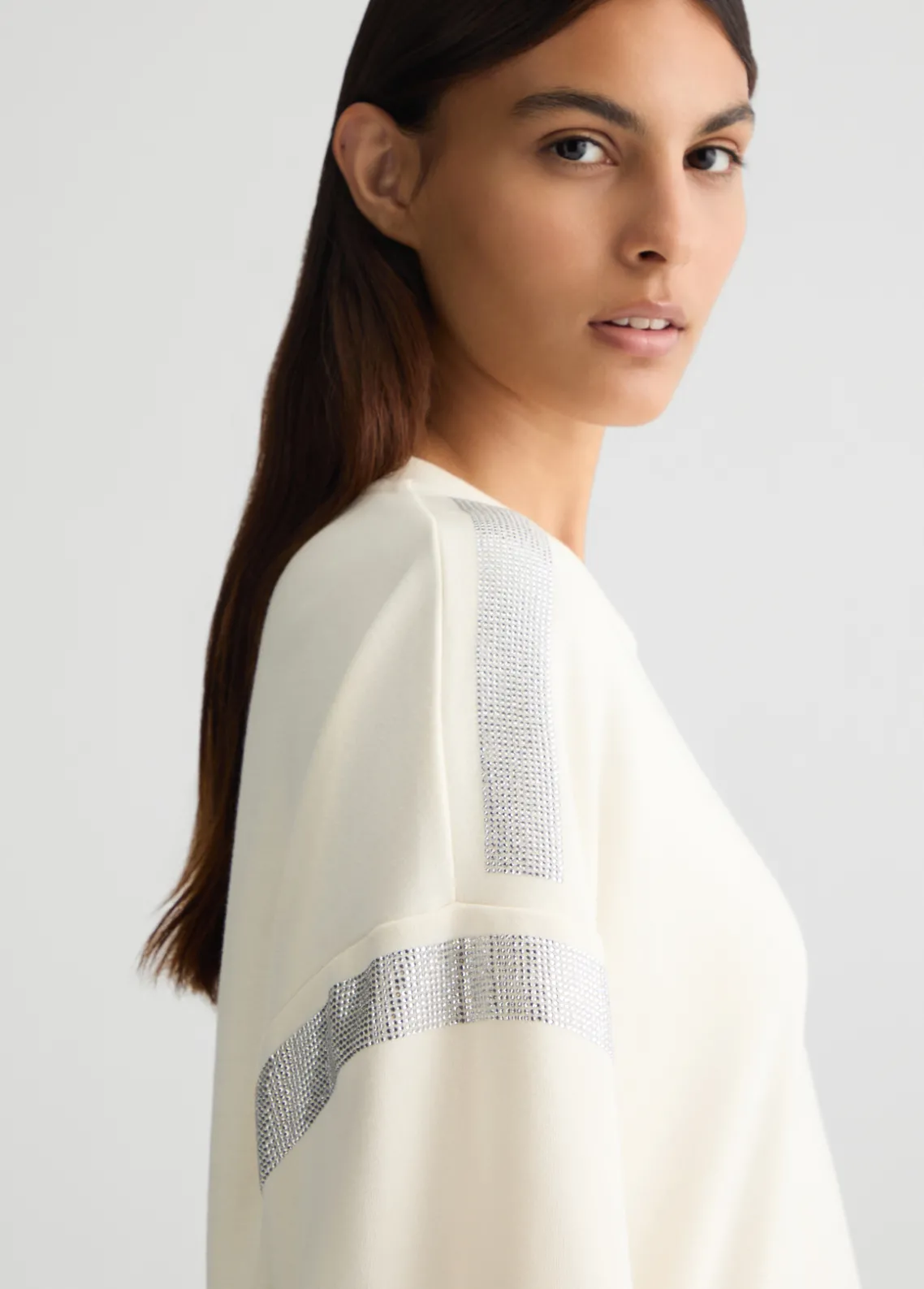 Liu Jo Sudadera con strass-Mujer Sudaderas|Ropa Deportiva