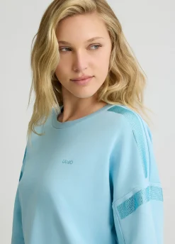 Liu Jo Sudadera con strass-Mujer Sudaderas|Ropa Deportiva