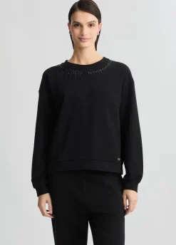 Liu Jo Sudadera con strass-Mujer Sudaderas|Ropa Deportiva