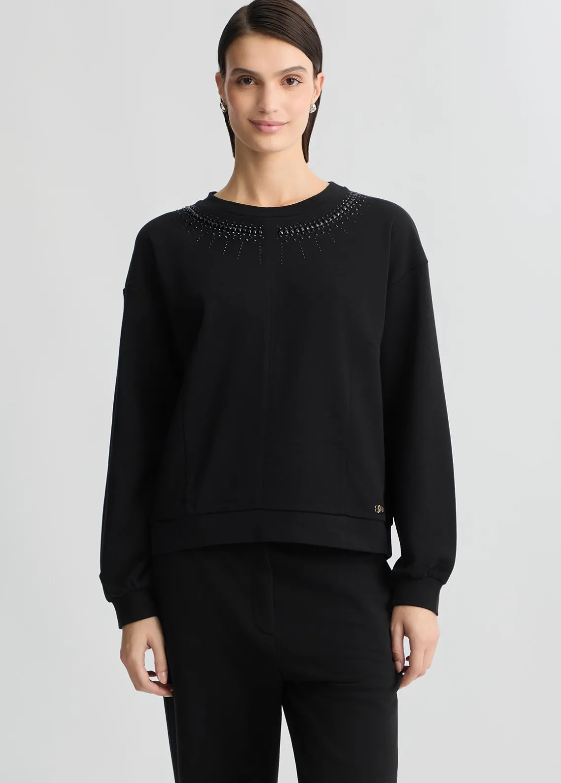 Liu Jo Sudadera con strass-Mujer Sudaderas|Ropa Deportiva