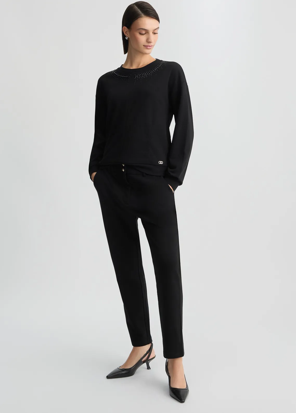 Liu Jo Sudadera con strass-Mujer Sudaderas|Ropa Deportiva