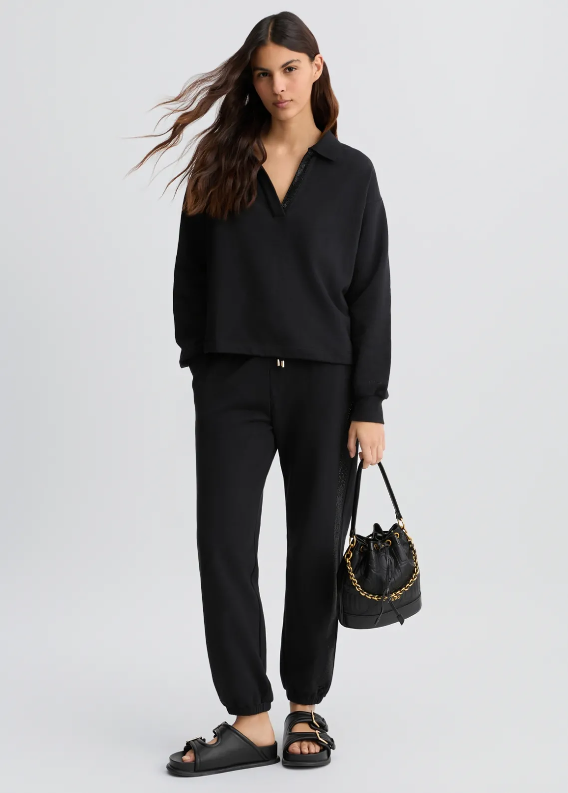 Liu Jo Sudadera con strass-Mujer Sudaderas|Ropa Deportiva