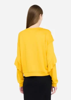 Liu Jo Sudadera con volantes-Mujer Sudaderas|Ropa Deportiva