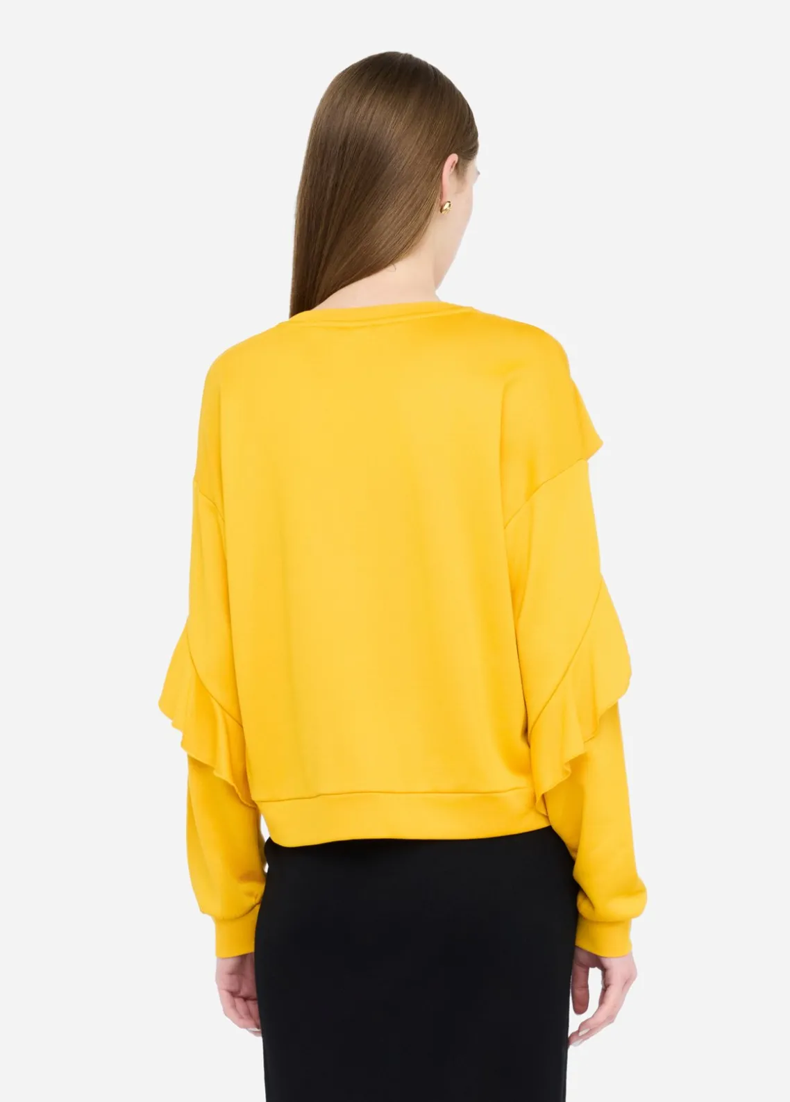 Liu Jo Sudadera con volantes-Mujer Sudaderas|Ropa Deportiva
