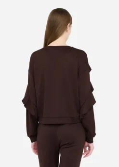 Liu Jo Sudadera con volantes-Mujer Sudaderas|Ropa Deportiva